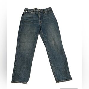 Madewell The Perfect Vintage Straight Jeans Size 31 Medium Wash